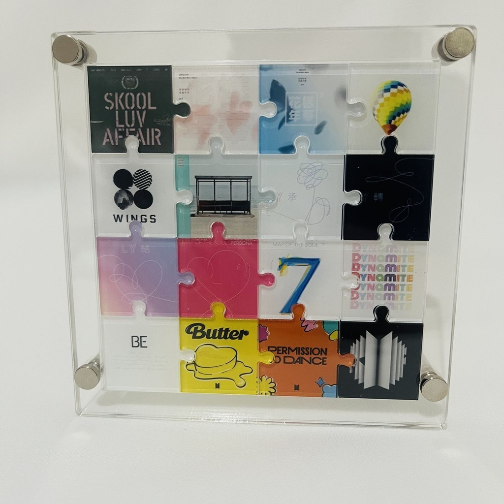 BTS Album Acrylic Puzzle DIY Transparent Puzzle Ornaments Desktop