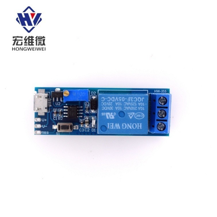 ♯Wide voltage 5V-30V trigger delay relay module timer module delay ...