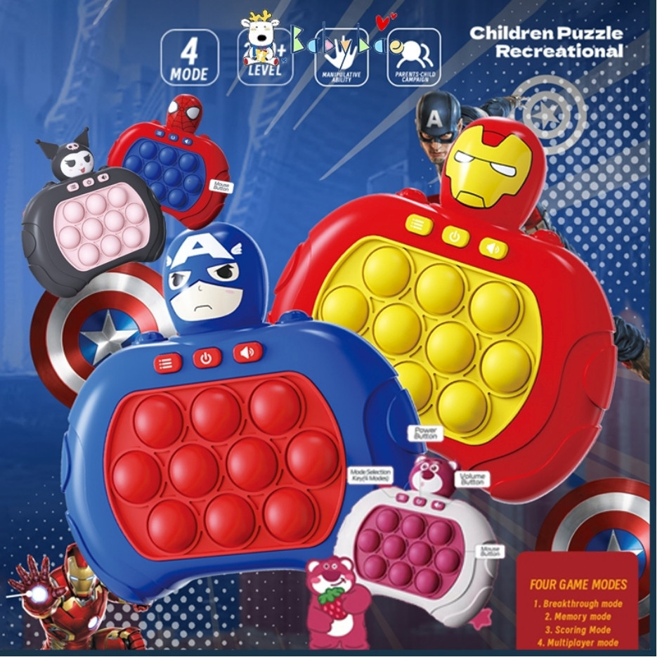 Pop It Game Machine Kuromi Quick Push Game Fast Push Pop It Toys Fidget ...