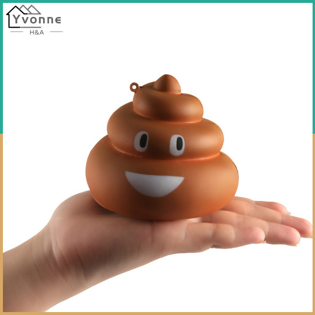 YVONNE Funny Squishy Simulate Poop Squeeze Toy Stress Reliever Gag ...