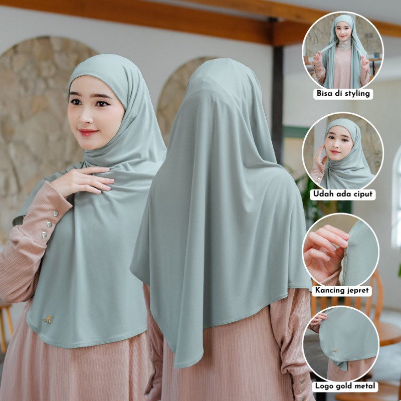 Kyra JERSEY Instant Hijab plus inner/Instant Hijab/inner Triangle Hijab ...