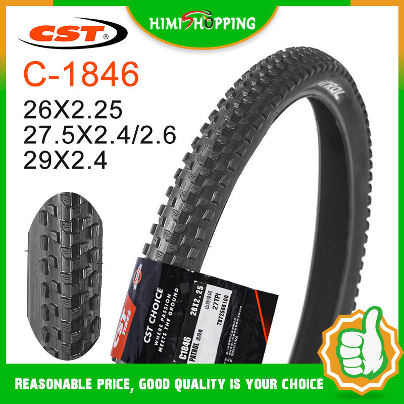 READY STOCK 1PC CST PATROL TYRES C1846 MTB Bike Bicycle Cross Country Tires 26 27.5 29 inch Bicycle Tyre 27.5X2.25 2.4 2.4 2.8 29X2.4 Not Foldable 60TPI tire Bike Parts Shopee Philippines