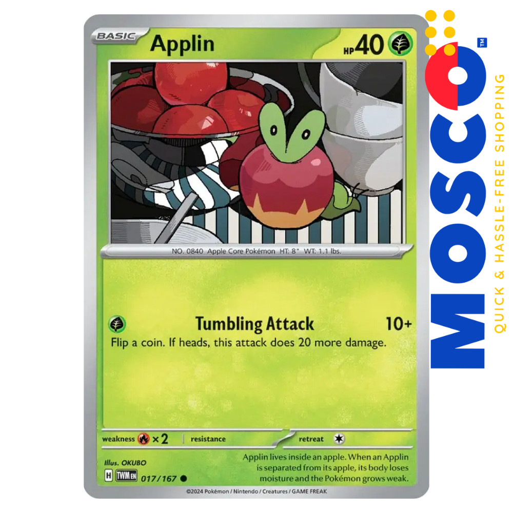 Applin - 017/167 Common Twilight Masquerade | Pokemon TCG | Shopee ...