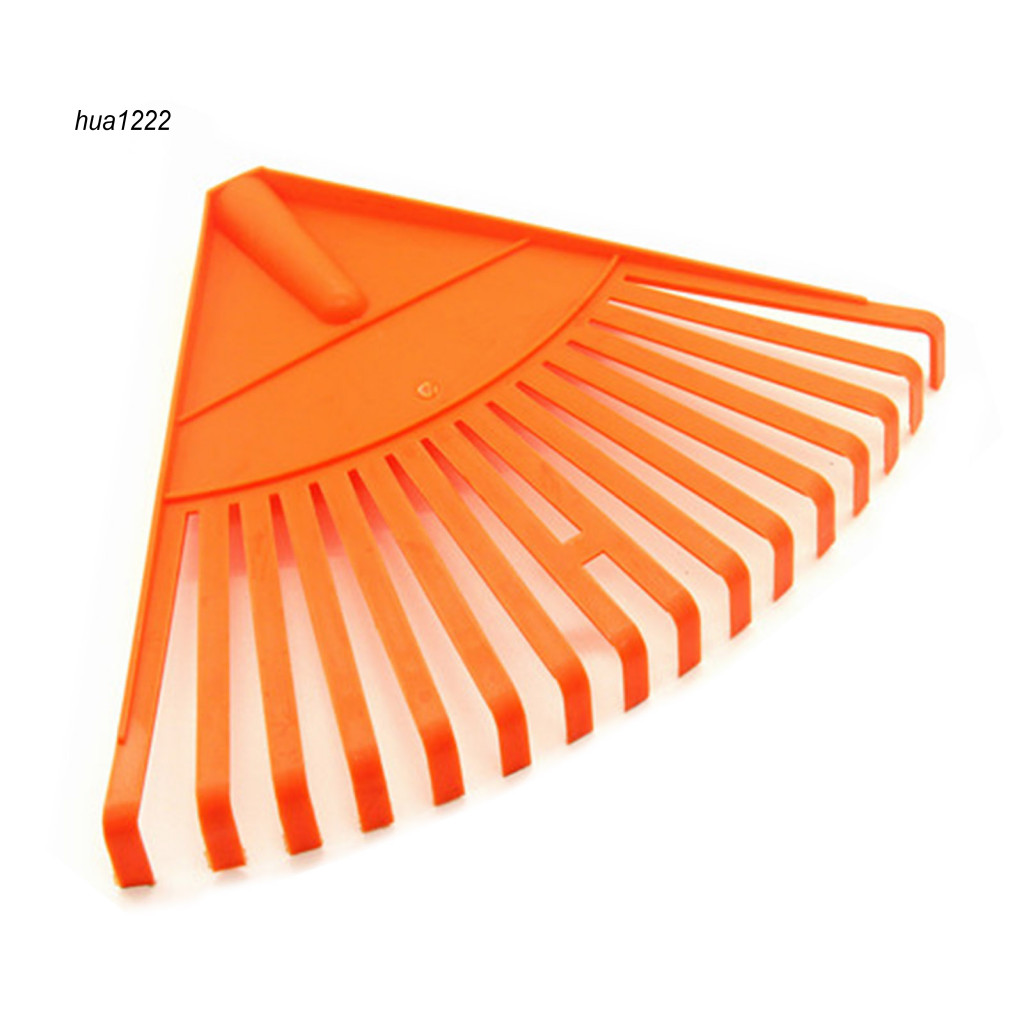 HUA_ Grass Rake Hand Tool Adjustable Non-slip Garden Rake Easy Weed ...
