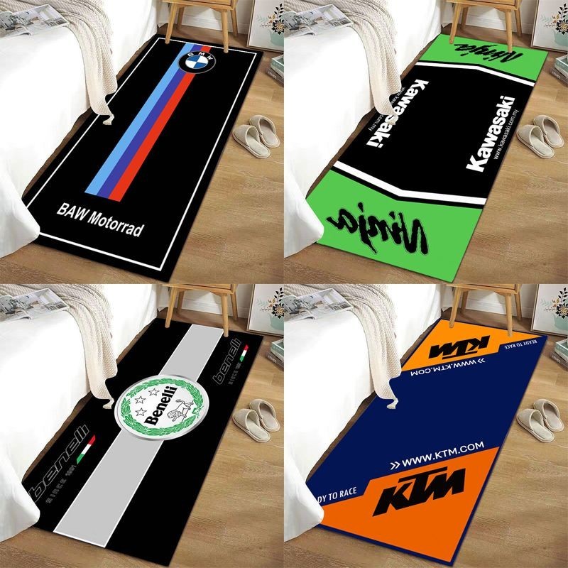 Motorbike Crystal Pile Carpet Kawasaki Yamaha Kayak Ducati Motorcycle ...
