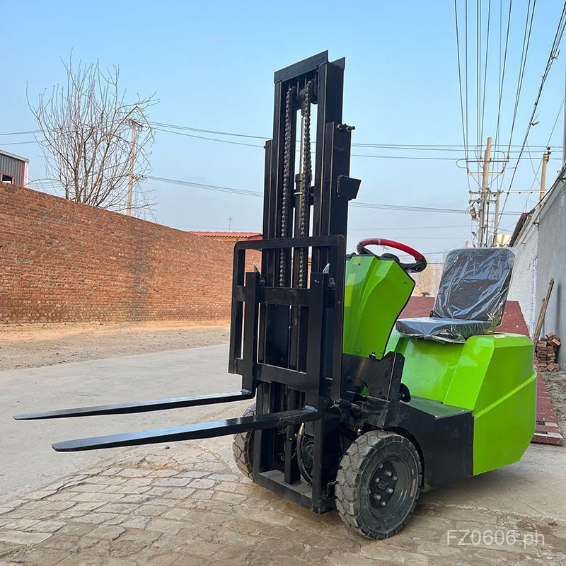 Three-Wheel Pallet Truck Hydraulic One Ton Lifting Three-Point Loading ...