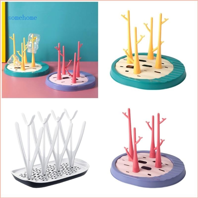 SOME Baby Bottle Drying Rack with Base Detachable Drying Stand ...