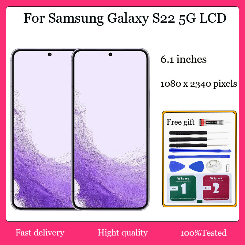 Original AMOLED For Samsung Galaxy S22 5G LCD Display Touch Screen With ...