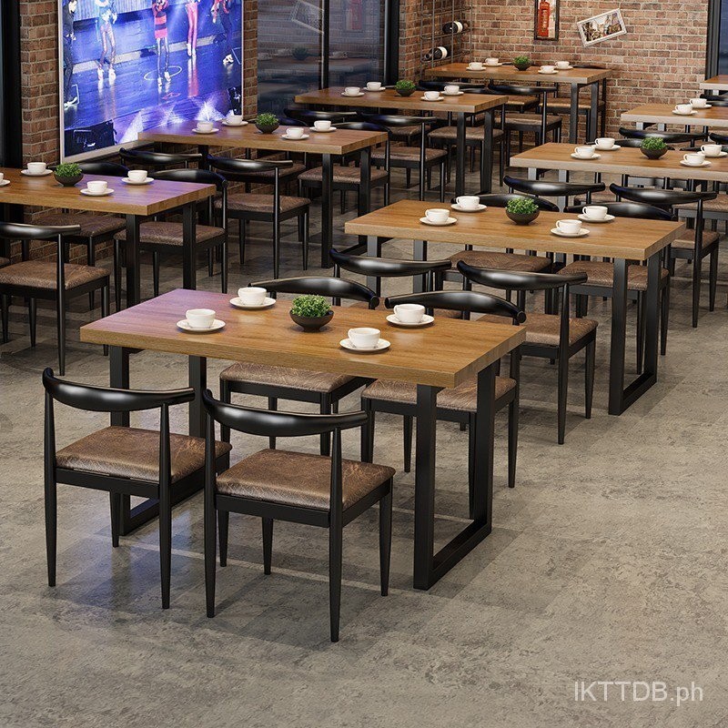 Retro Bar Barbecue Shop Music Restaurant Industrial Style Solid Wood ...