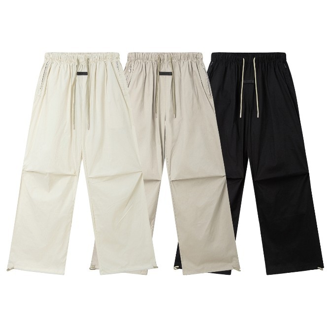 Spring New Fashion Side Zipper Casual Jean Pants Men High Street Loose Straight Pant Mens Vintage All-match Trousers
