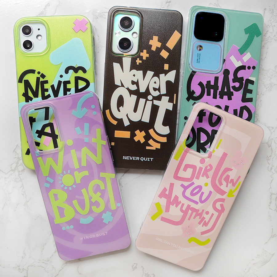 HUAWEI MATE 30 40 50 60 PRO Casing Dopamine motivational English words