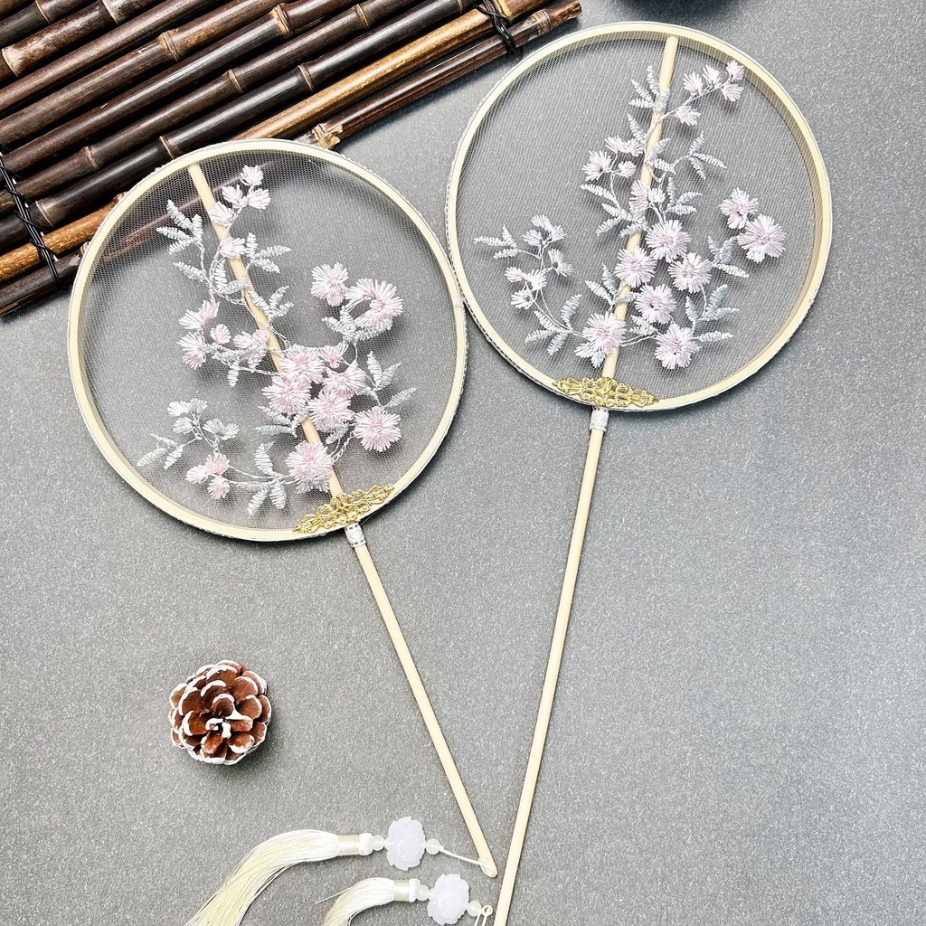 35-50 cm Long Handle Fan Ancient Fan Fairy Style Ancient Group Fan ...