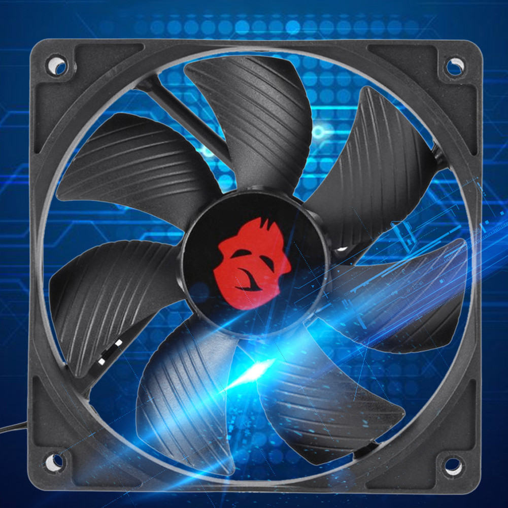 12cm 4 Pin High Speed Desktop Chassis Fan Large Air Volume PC Case ...