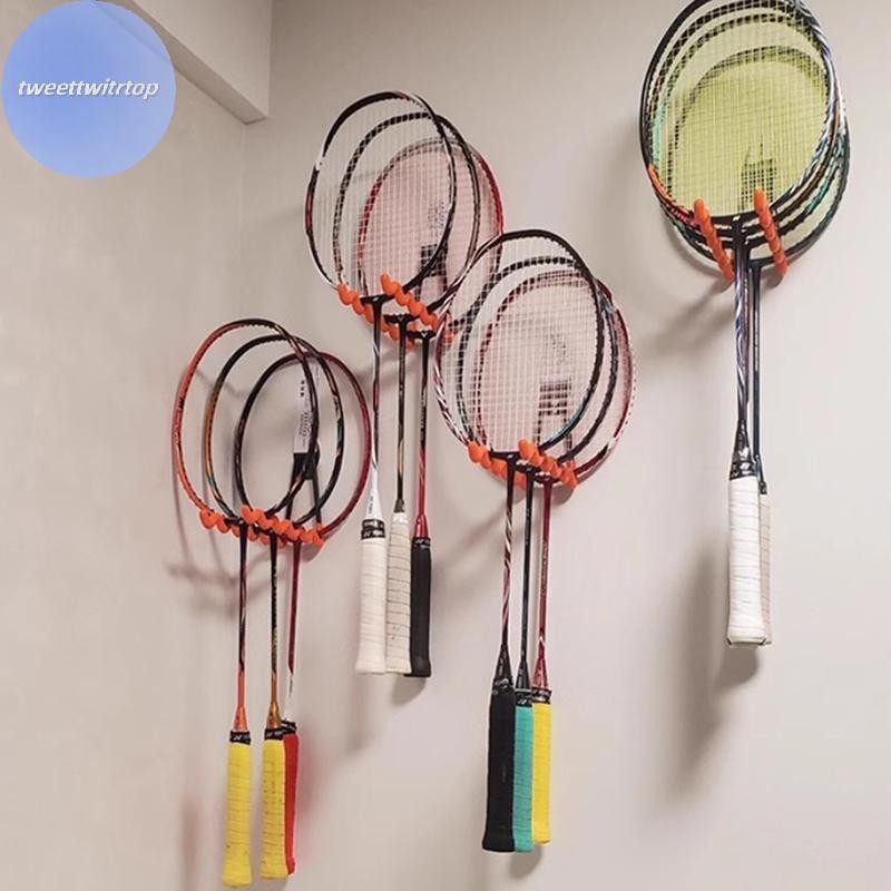 TRTOP Wall Mounted Racket Holder Tennis Racket Holder Badminton Racket ...