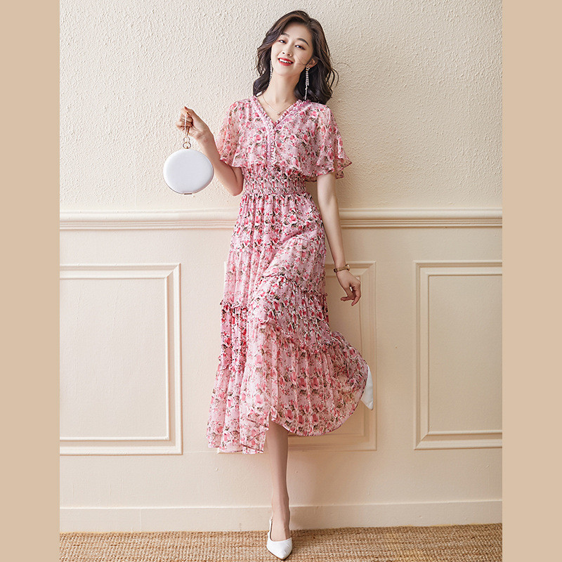 Summer Dress 2024 New Style High-End Floral Dress Big Brand Fried ...