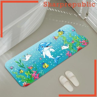 [sharprepublic] Baby Bath Bathtub Mat Long, Machine Washable, 100x40cm 