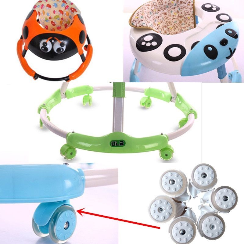 Walker Wheels Silent Wheels Walker Seat Cushion Seat Cushion PU Universal Baby Baby Walker Accessories