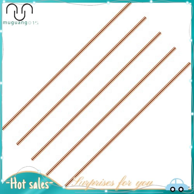 Comonc 8 Pcs 12 nch 1/8 Brass Rod Brass Round Stock Lathe Bar Stock