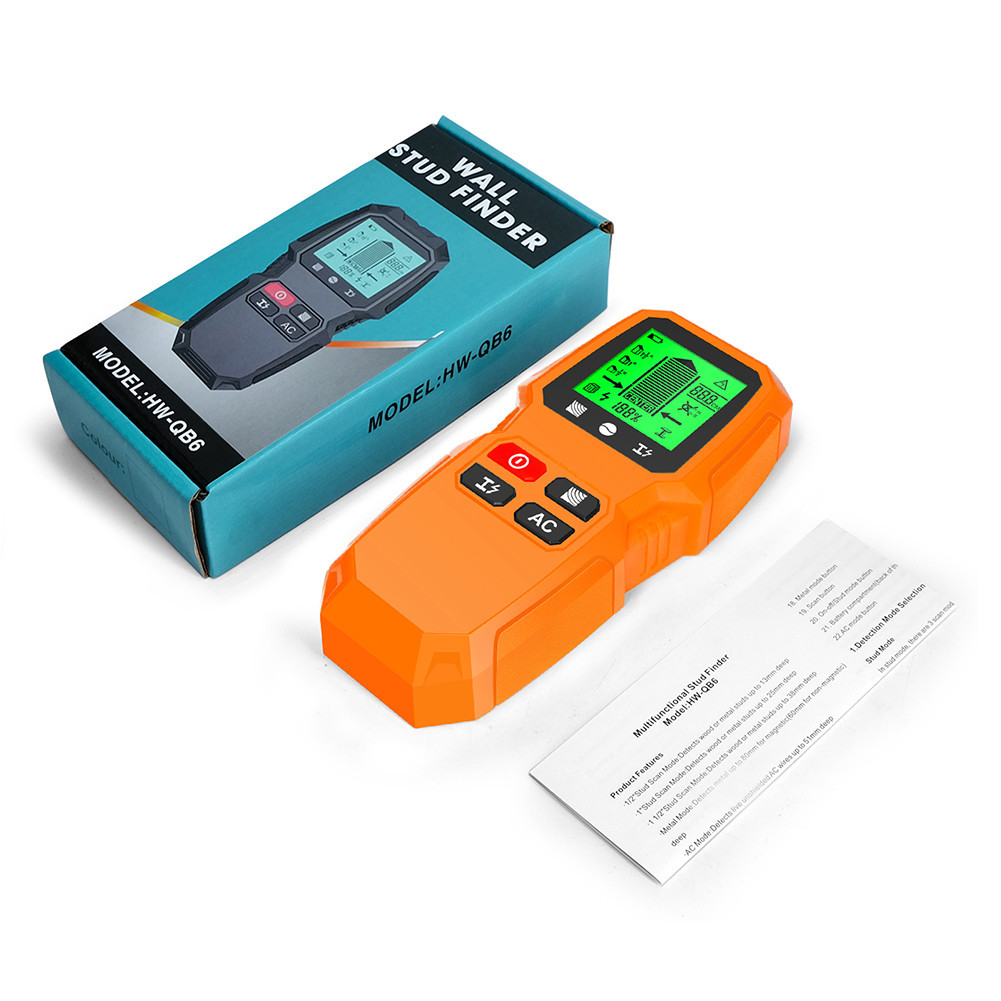 7 in 1 Smart Stud Finder LCD Wall Scanner for Wood Magnetic Metal AC ...