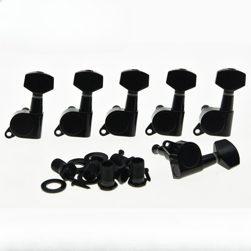 Lefthand small handle fully enclosed piano button, blackplated tuning