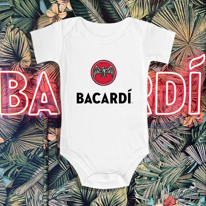 Bacardi Baby Jumpsuit Food Themed Monthly Milestone Romper Baby Boy ...
