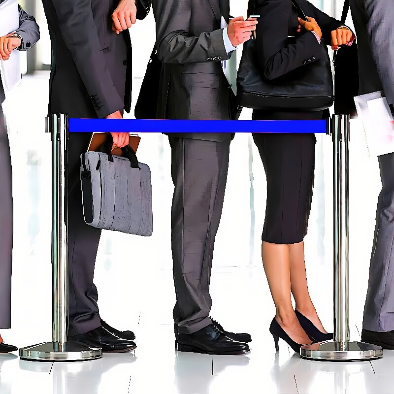 Crowd Control Stanchion Barrier,with 2 m-3m Red-black Retractable Belt ...