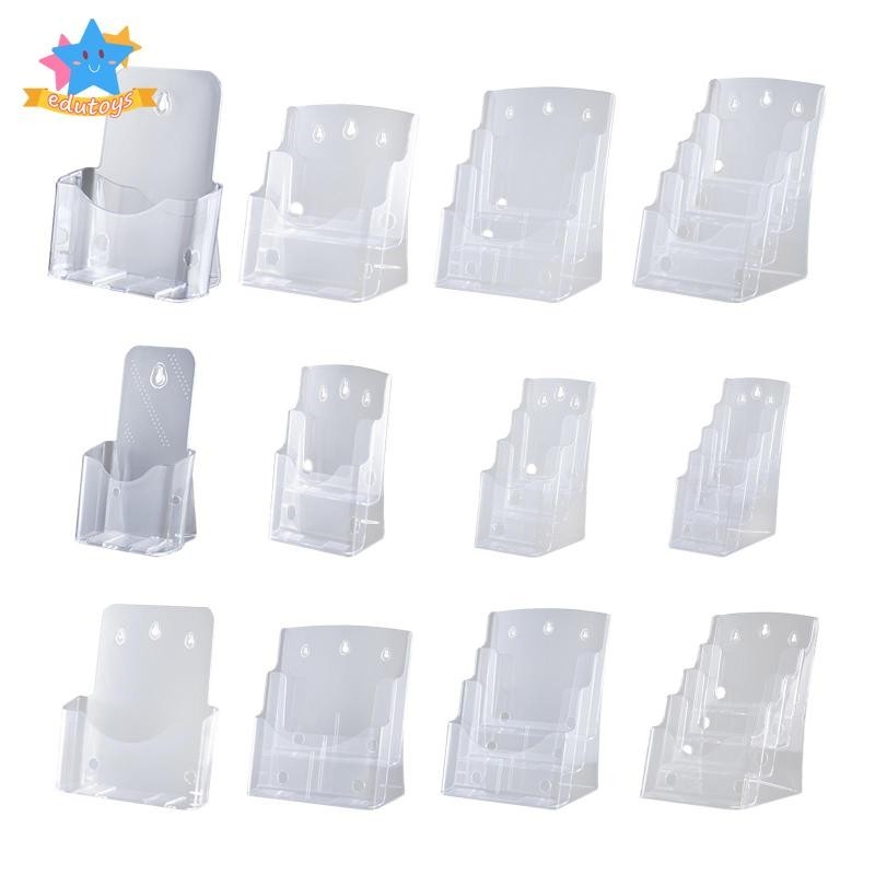[Edstars] Acrylic Brochure Holder Flyer Holder Rack Transparent Table ...
