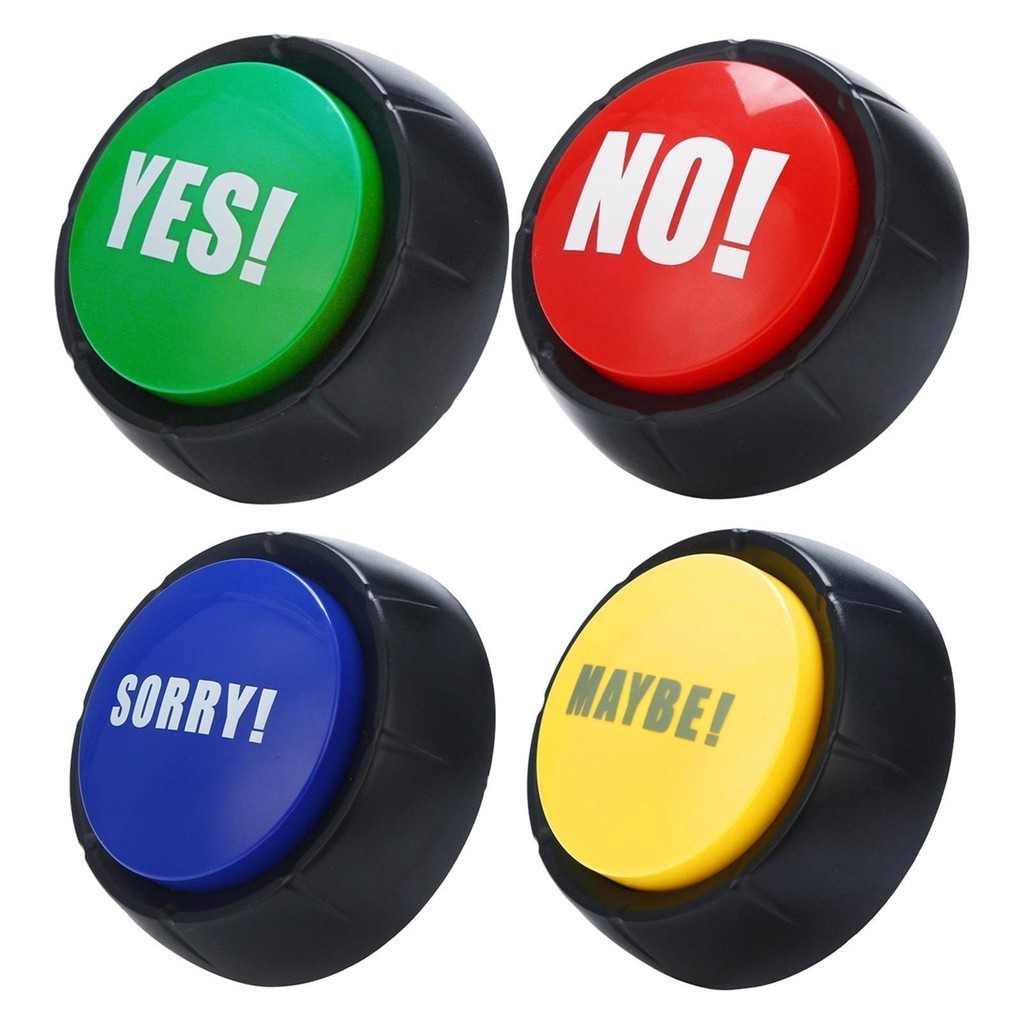Yes No Button Talking Buttons For Communication Talking Buttons For ...