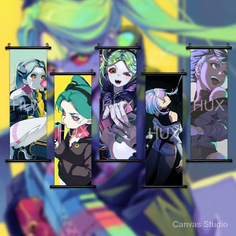 Anime Wall Art Scroll Painting Print Poster Cyberpunk Edgerunners Lucy ...