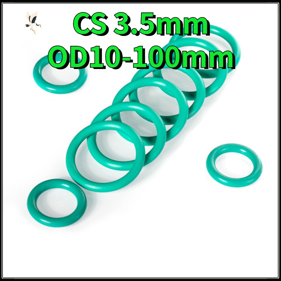 Fast Shipping Od Mm X Cs Mm O Ring Round Washer Green Fkm