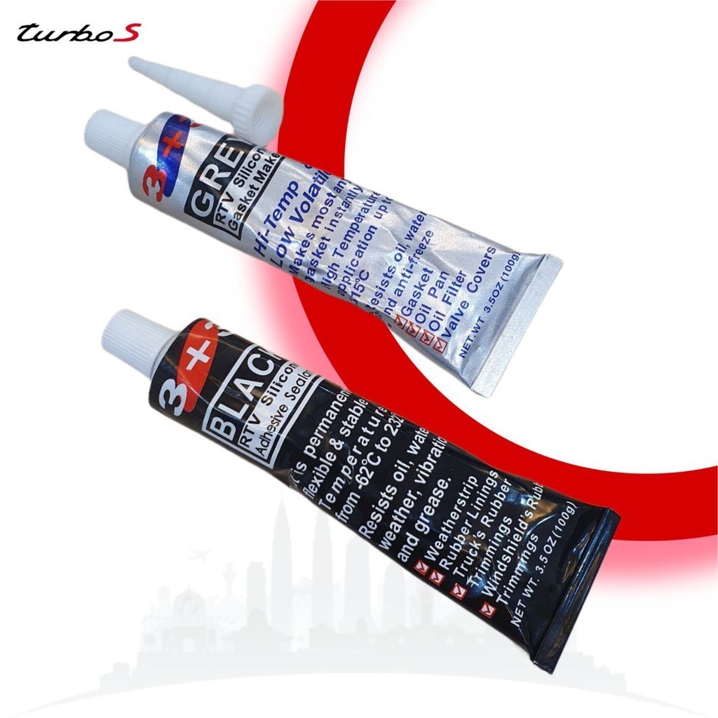 3+3 RTV GASKET GUM GLUE 100G GASKET GUM SILICONE QUALITY GERMANY