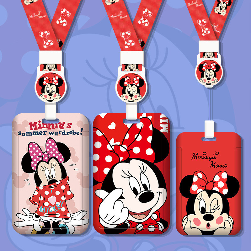 Cartoon Student Campus Meal Card Set Retractable Lanyard Work ...