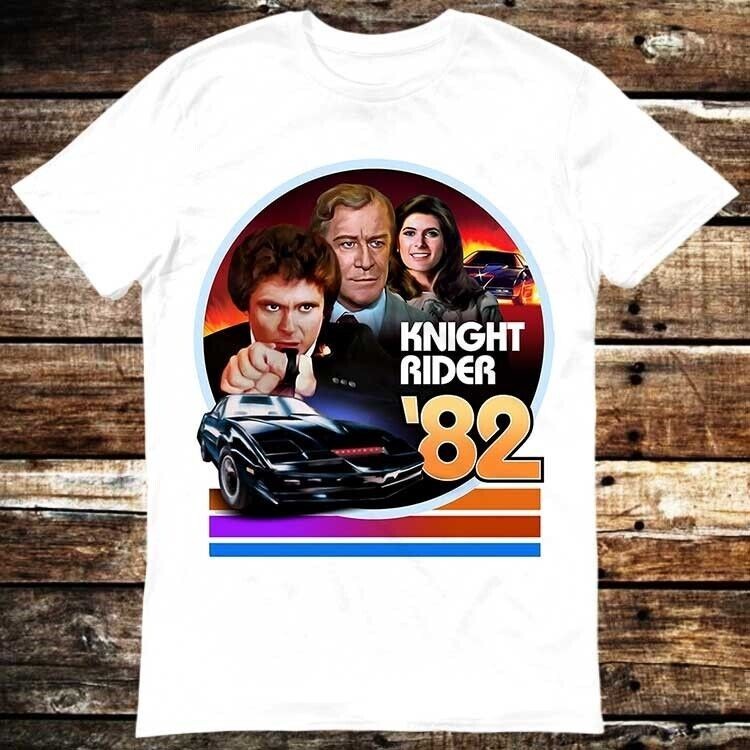 Knight Rider Dames Tshirt -M- Hasselhoff In Knight Rider Zwart