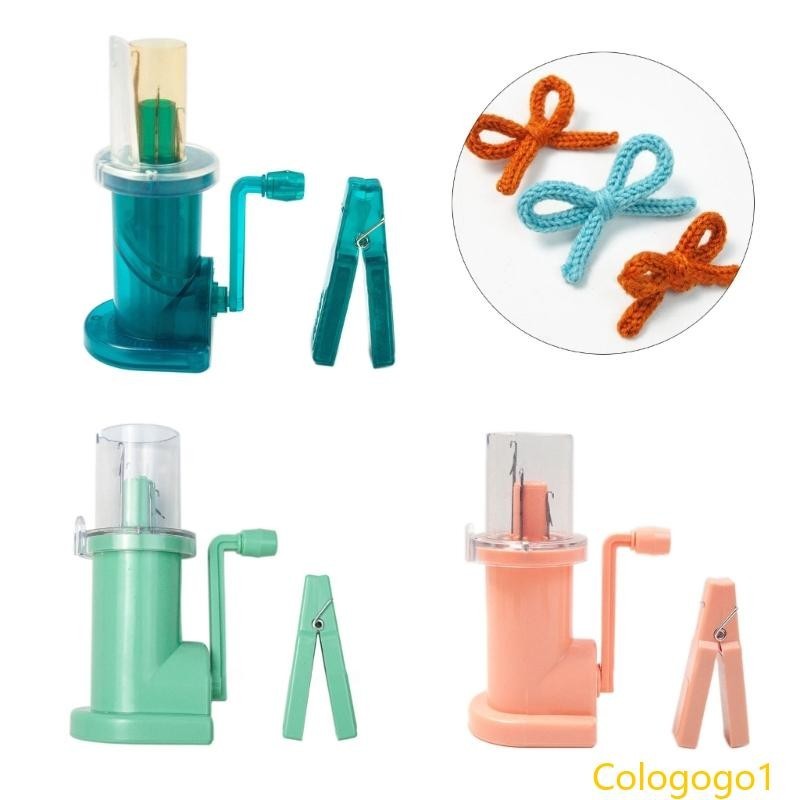 Embellish-Knitting Machine Hand Knit Rope Thread Weave Tool Spool Tricotin Machine Spool Knitter Sewing Accessories Knitting Machine 48 Needle For Adults Accessories Row Counter Tensioner Adapter