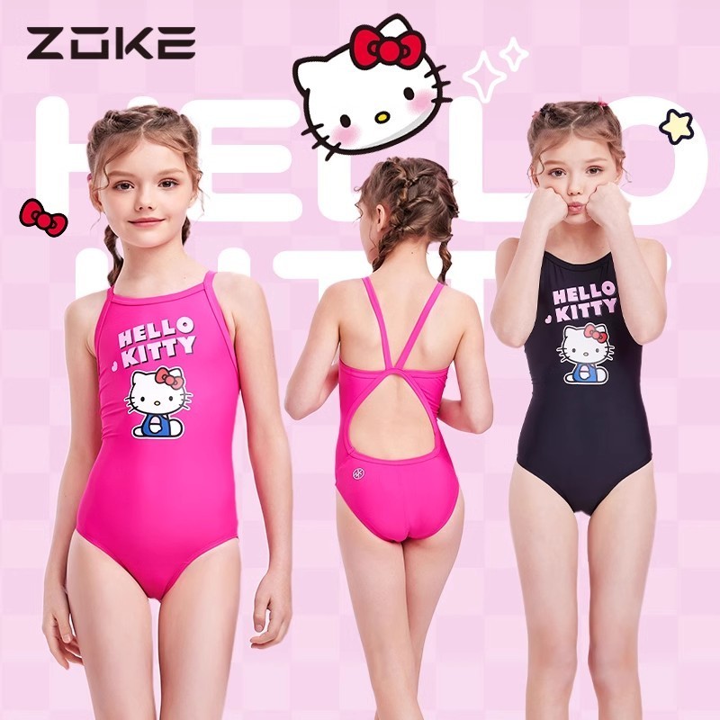 Hello Kitty Swimsuits For Kids Girl Quick Drying Breathable Training Swimsuit ZOKE Swimming Outfit For Kids Shopee Philippines