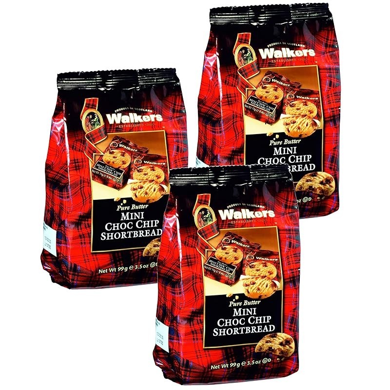 Walkers Flopack Chocolate Chip Shortbread 99g x3 pieces | Shopee ...