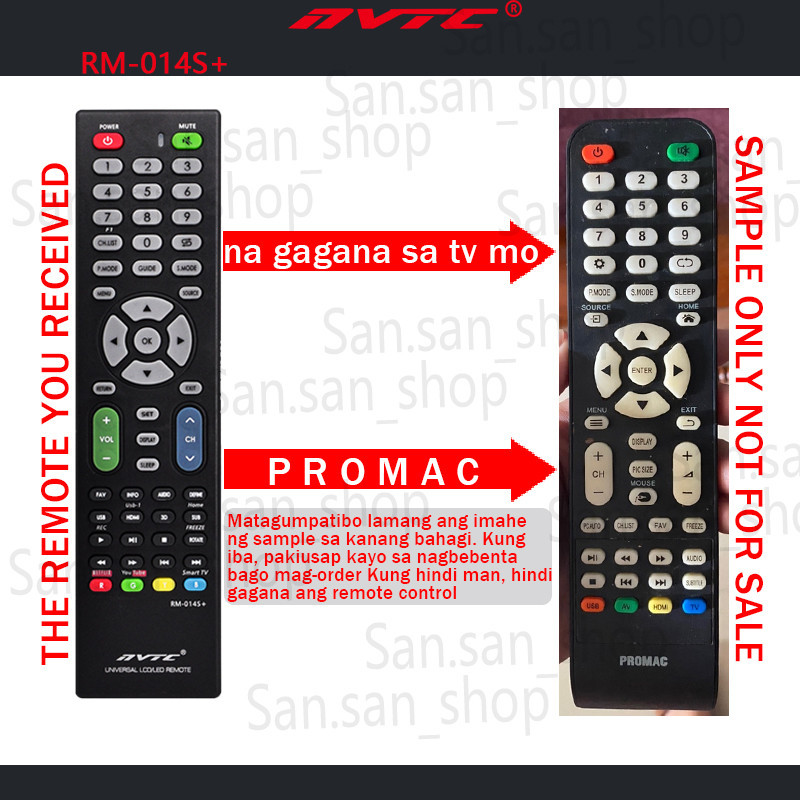 Universal remote control for promac 4K smart tv remote,na gagana sa tv ...