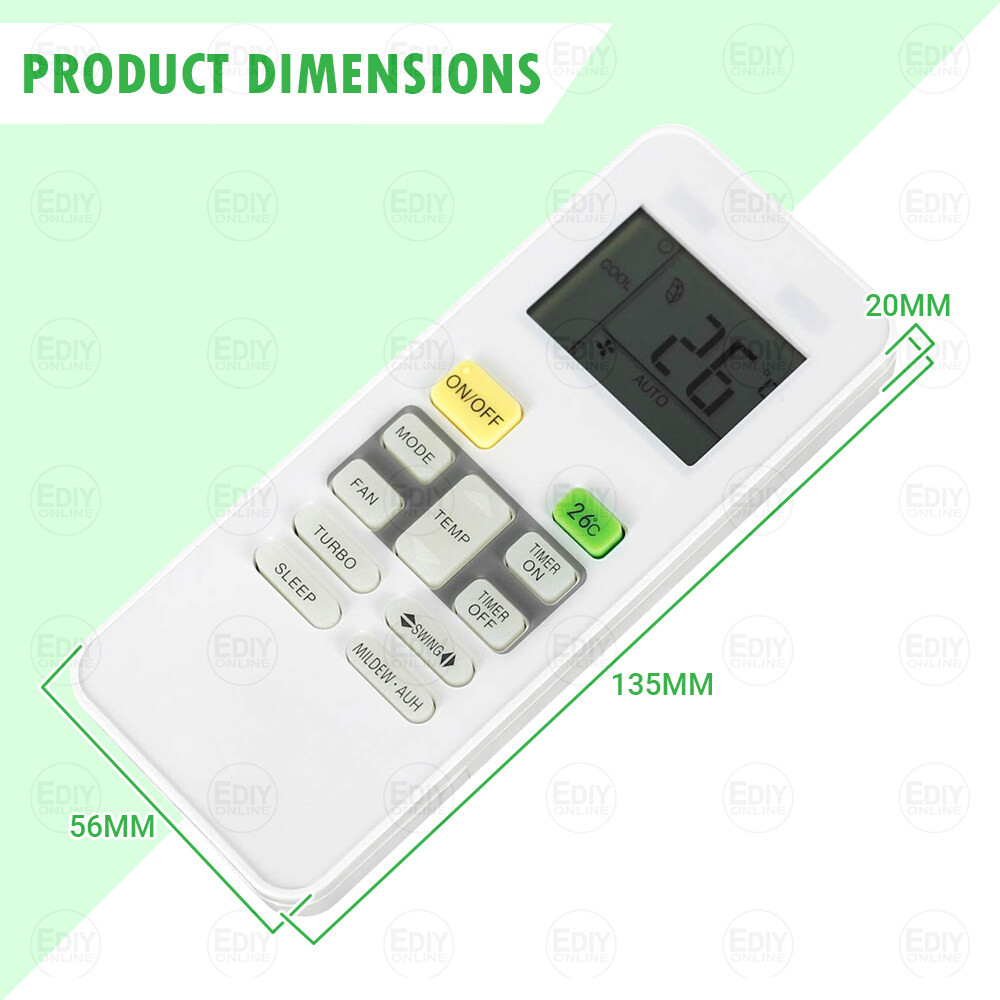 MIDEA KS-MD01V UNIVERSAL REMOTE CONTROL Remot AIR AIRCOND COND ...