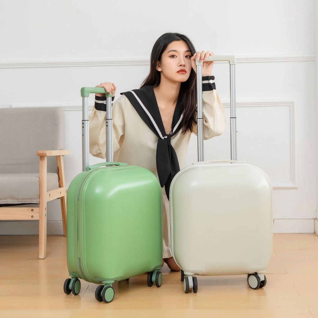 New18Inch Suitcase Candy Color Small Mini Trolley Case Lightweight ...