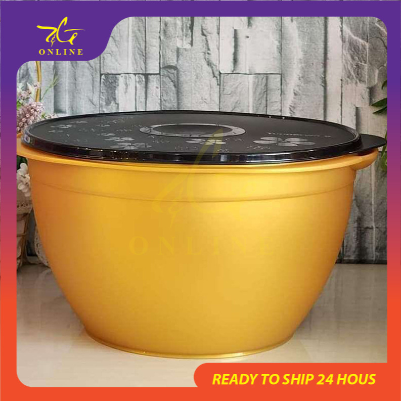 Tupperware 10L Legacy Bowl Gold Golden Emas Limited Edition Giant ...