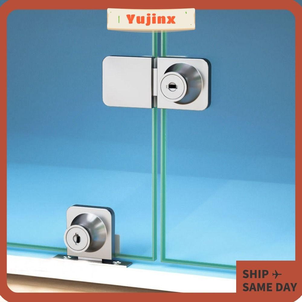 YUJINX Glass Door Lock Cabinet Display Lock Double Open Sliding ...