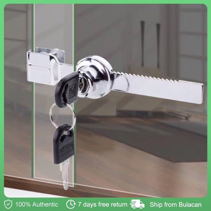 Glass Door Lock with 2 Keys 120mm | Shopee Philippines