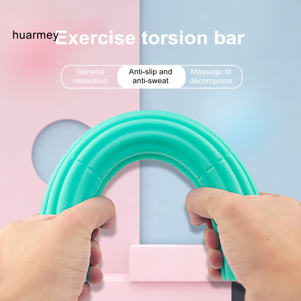 HUARMEY Tpr Twist Bar Physical Therapy Arm Workout Tool Flex Therapy Bar for Tennis Elbow