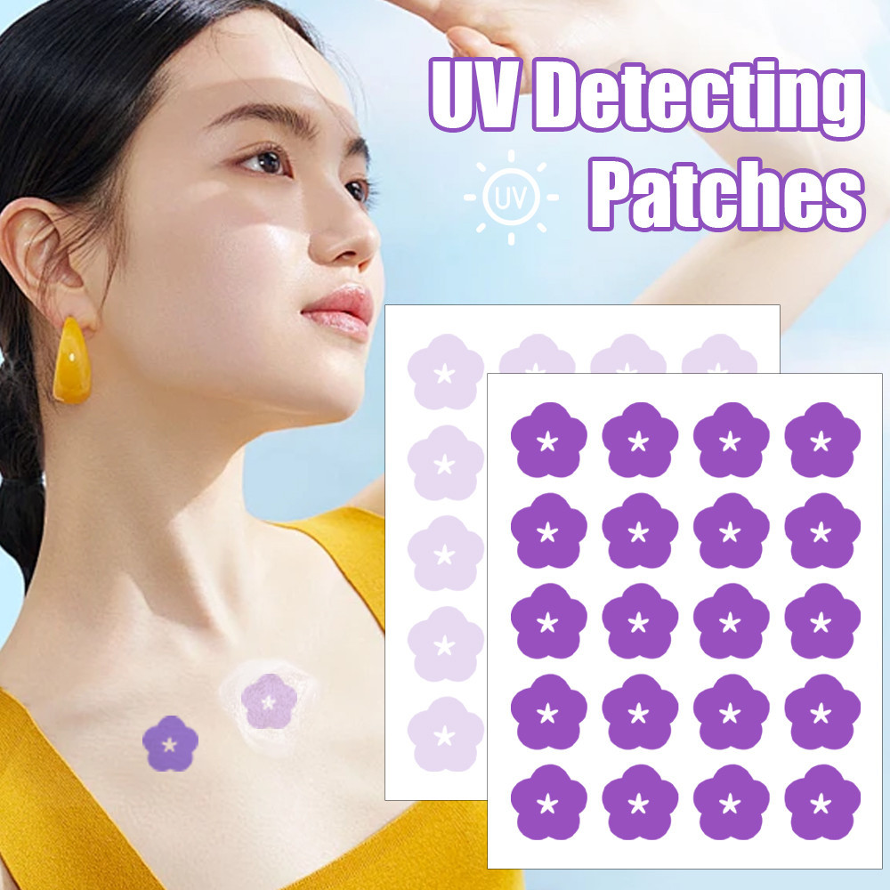 Uv Detecting Patches Uv Sunscreen Protector Facial Sun Block Patch ...