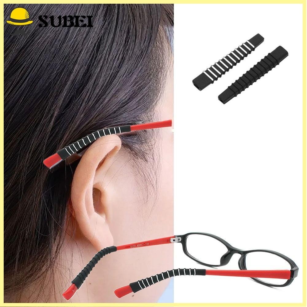 SUBEI1I Silicone Glasses Anti-slip Sleeves, Anti Drop Glasses Elastic ...