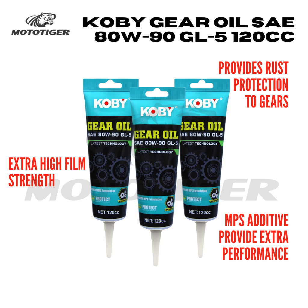 KOBY GEAR OIL SAE-80W-90 GL5 120CC MOTOR CARE SPORTS MOTORCYCLE CARE ...