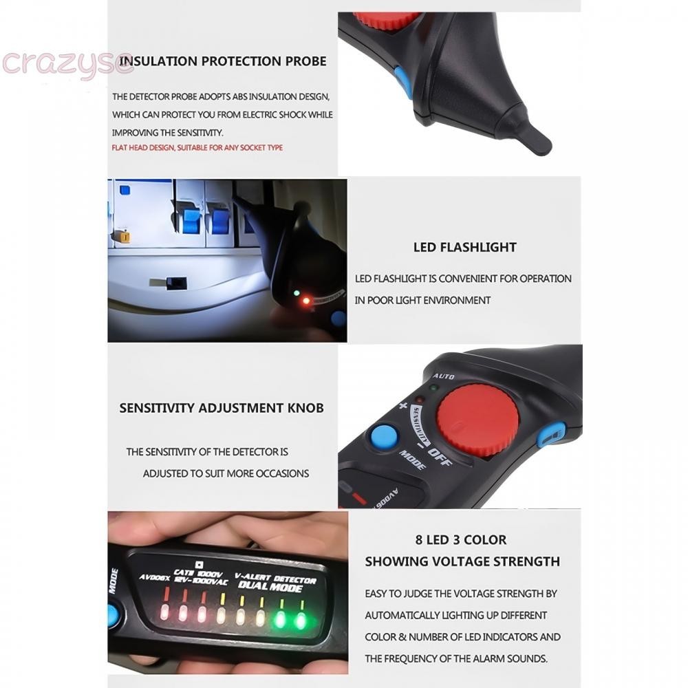 Safer Electric Test Pen for Cable Voltage Detection and Live Wire ...