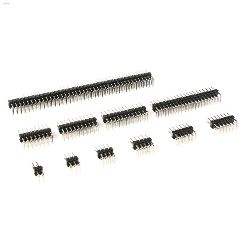 2.54mm pitch double row bent pin pin 2*2P/3/4/5/6/7/8/10/12/20/40P ...