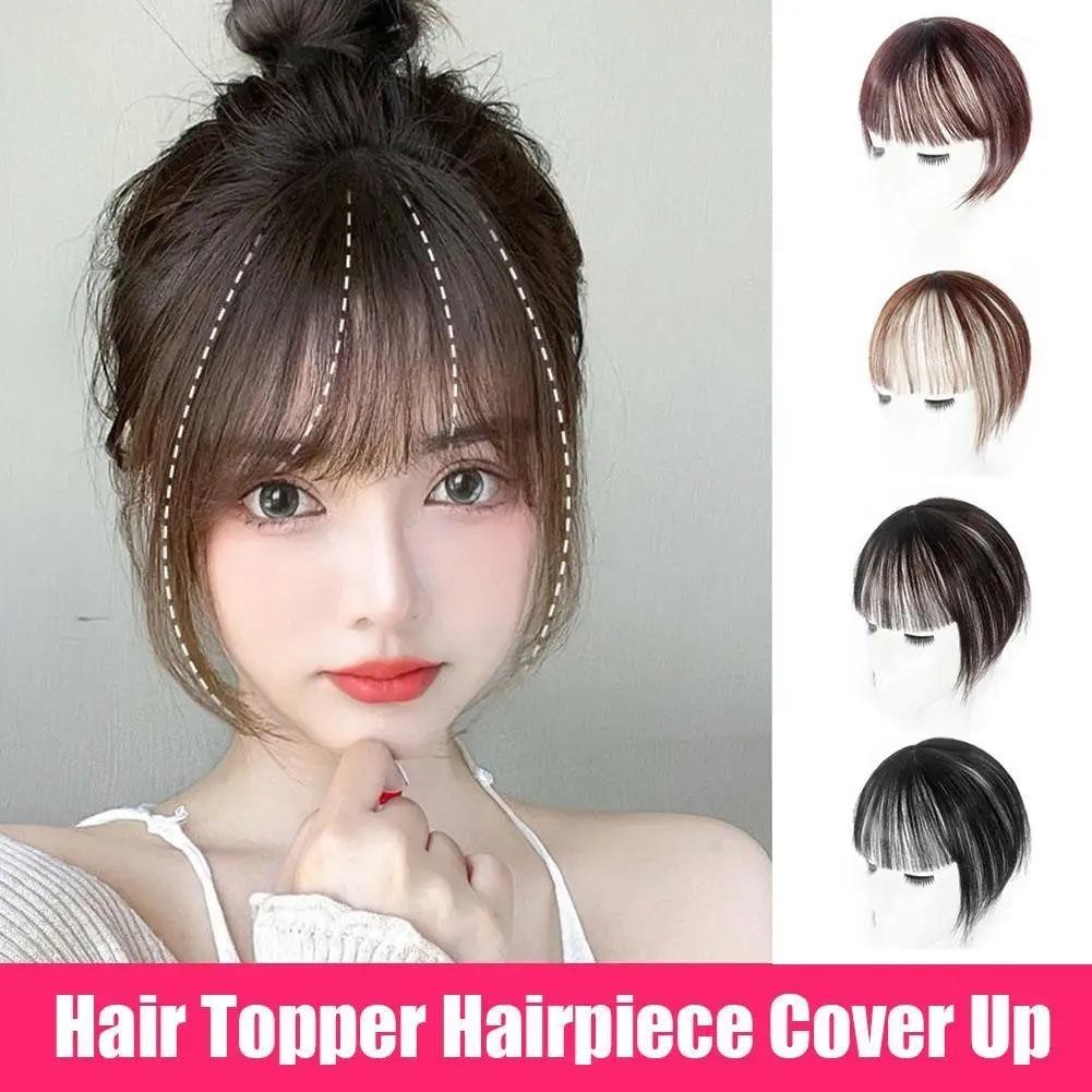 Synthetic Hair Clip Bangs Wig Piece Natural Invisible Increase In Hair  Volume Seamless French Style Center Split Fake Bangs