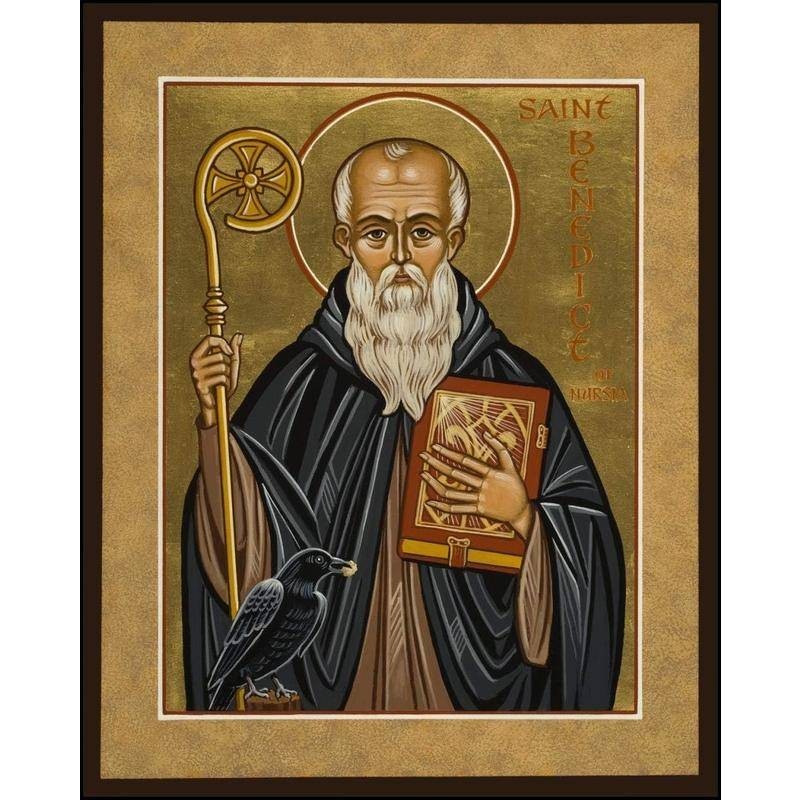 St. Benedict of Nursia icon Poster canvas prints christ posters For ...